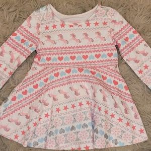 unicorn & hearts dress